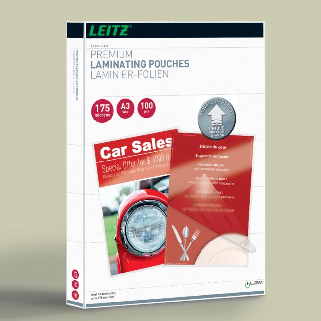 Laminierfolien Leitz iLAM UDT A3, 175 mic, 100 Stk