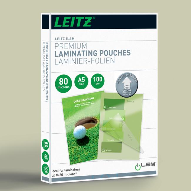 Leitz iLAM UDT A5 Laminierfolien, 80 µm, 100 Stück