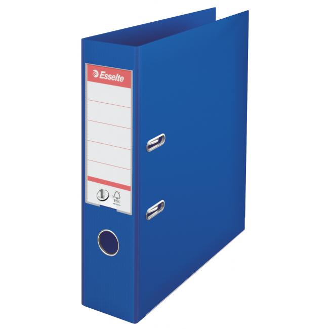 [ES811350] Hebelordner Esselte Nr. 1, komplett aus Kunststoff, 7,5 cm, blau