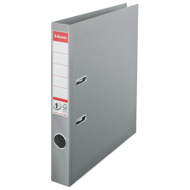 [ES811480] Hebelordner Esselte Nr. 1, komplett aus Kunststoff, 5 cm, grau
