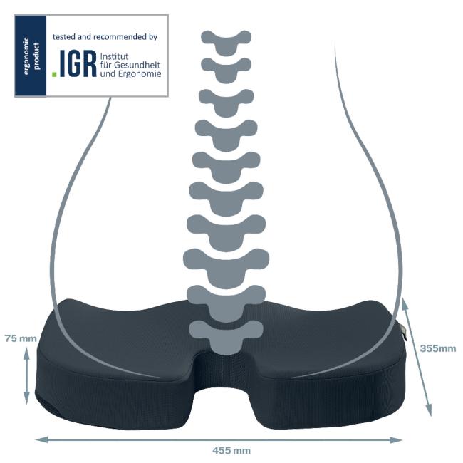 Leitz Cosy Ergo Sitzkissen, samtig grau