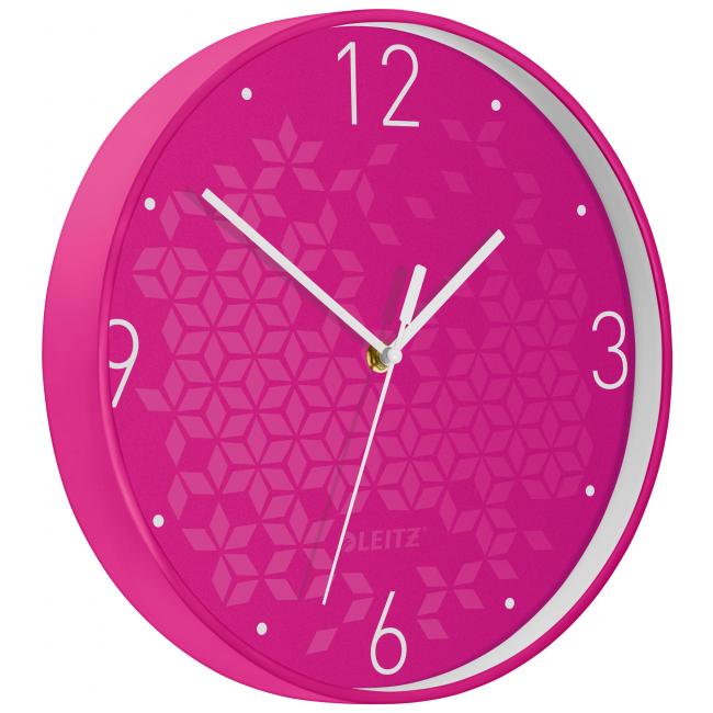 Wanduhr Leitz WOW pink