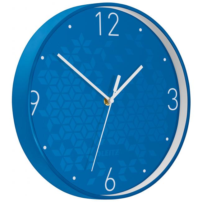 Wanduhr Leitz WOW blau
