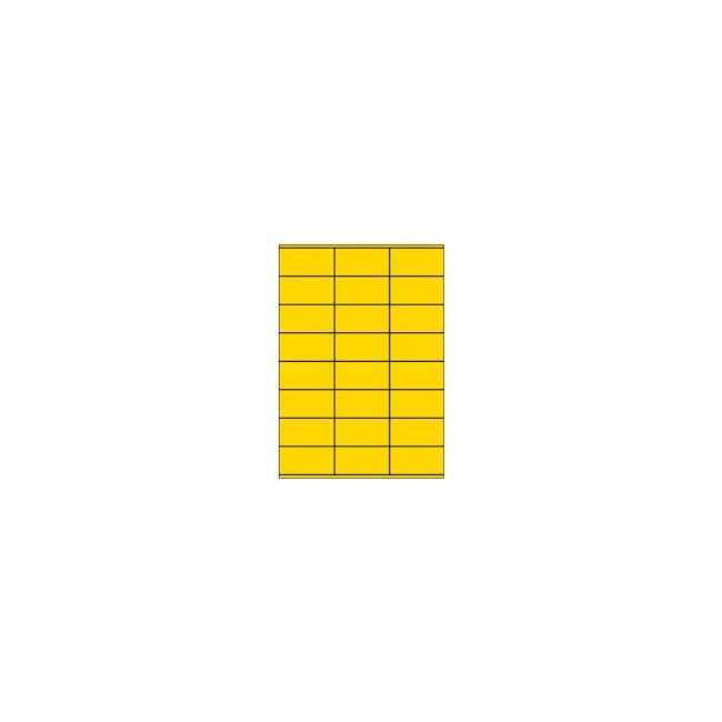 [ET000003] Etiketten, gelb, 70 x 36 mm