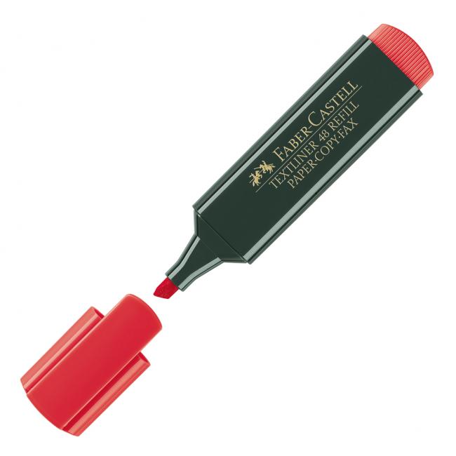 [FC154821] Textmarker FABER-CASTELL Textliner 1548 rot