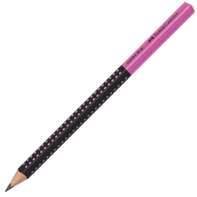 Grip Jumbo/HB Zweifarbige Bleistifte Schwarz/Rosa 12 Stück