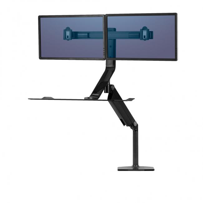 [FE000980] Sitz-Stand-Verlängerungsständer für 2 Monitore