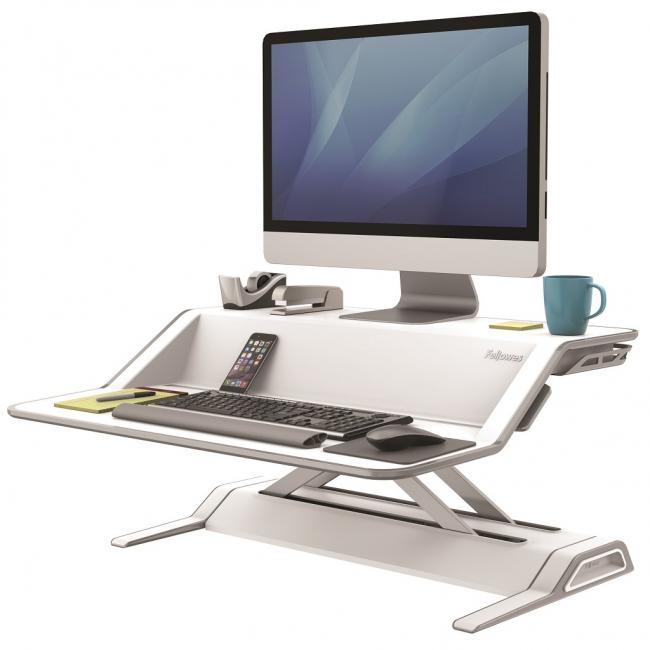 [FE000990] Verstellbarer Steh-Sitz-Sessel Lotus weiß