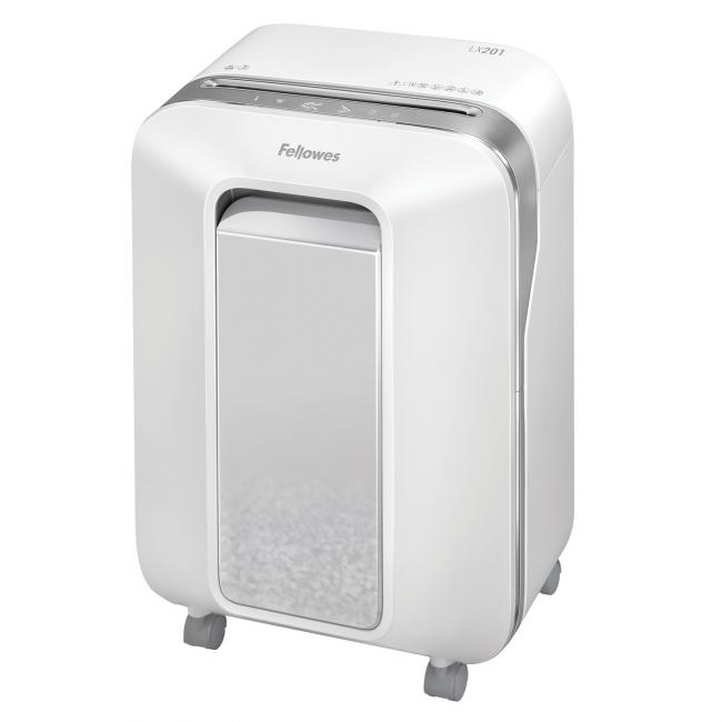 Fellowes Powershred LX201 Aktenvernichter weiß 2x12 mm