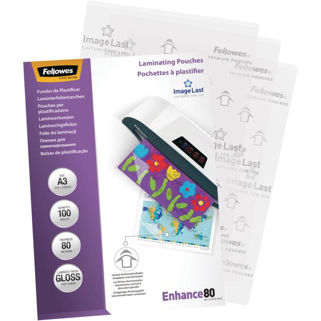 [FE530620] Fellowes Laminierfolien 303x426 /A3/ 80 µm