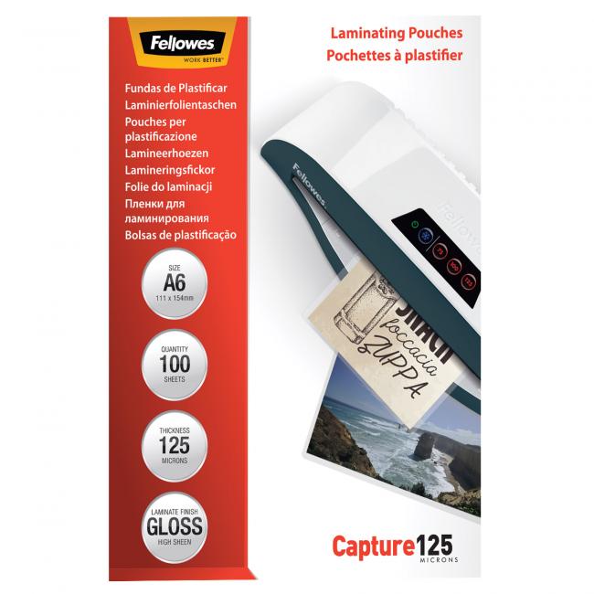 Fellowes Laminierfolien 111x154 /A6/ 125 µm