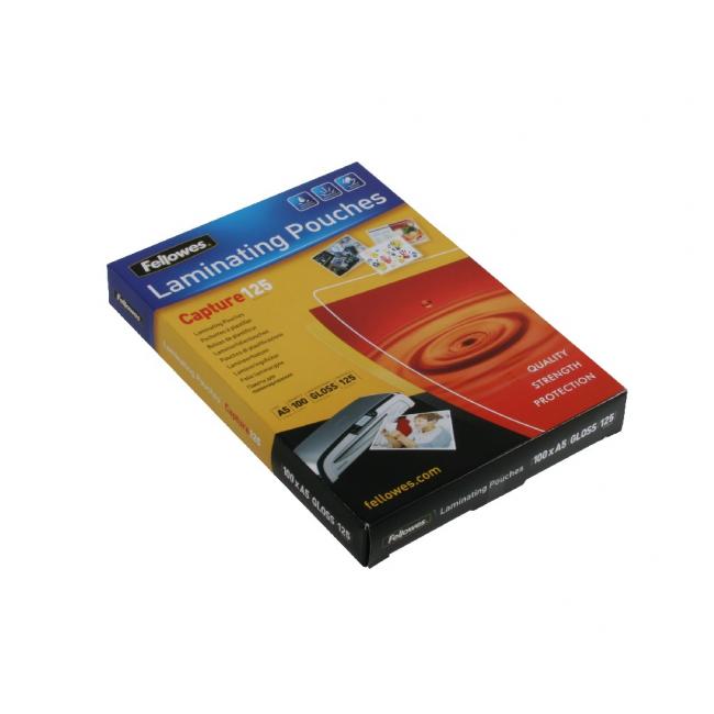 Fellowes Laminierfolien 154x216 /A5/ 125 µm, glänzend