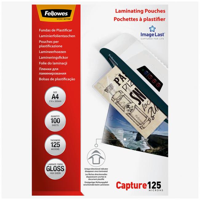 Fellowes Laminierfolien 216x303 A4 125 µm