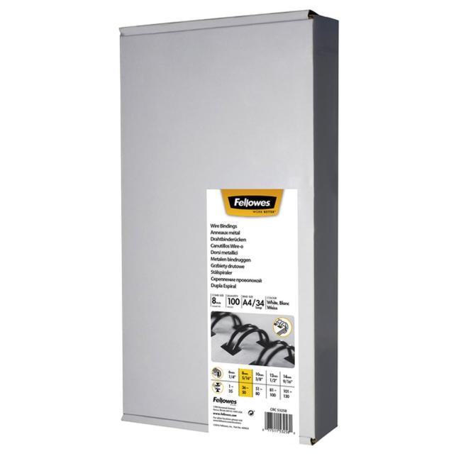 [FE532610] Fellowes 8mm schwarze Drahtkämme 3:1