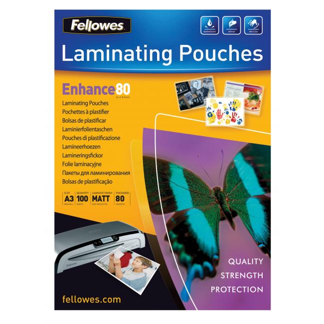 Fellowes Laminierfolien 303x426 A3 80 µm matt