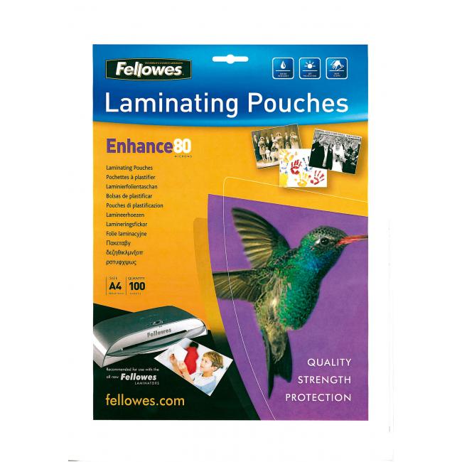 Fellowes Laminierfolien 216x303 A4 80 µm matt