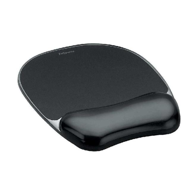 [FE911210] Mauspad und Handgelenkauflage aus Gel, schwarz