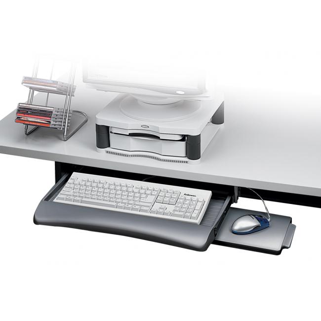 Tastaturablage unter dem Schreibtisch, Graphit