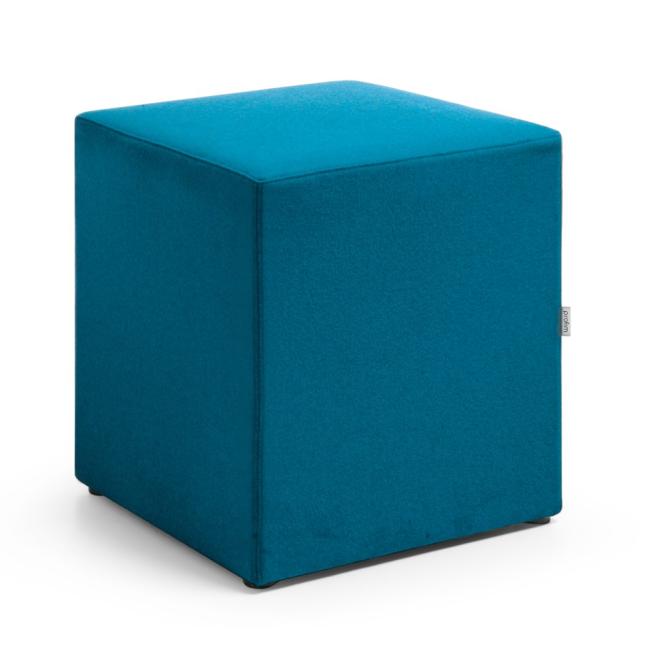 Vancouver Oto Hocker, quadratisch, B 41 x T 41 x H 45 cm, Stoff Next NX-15, blau