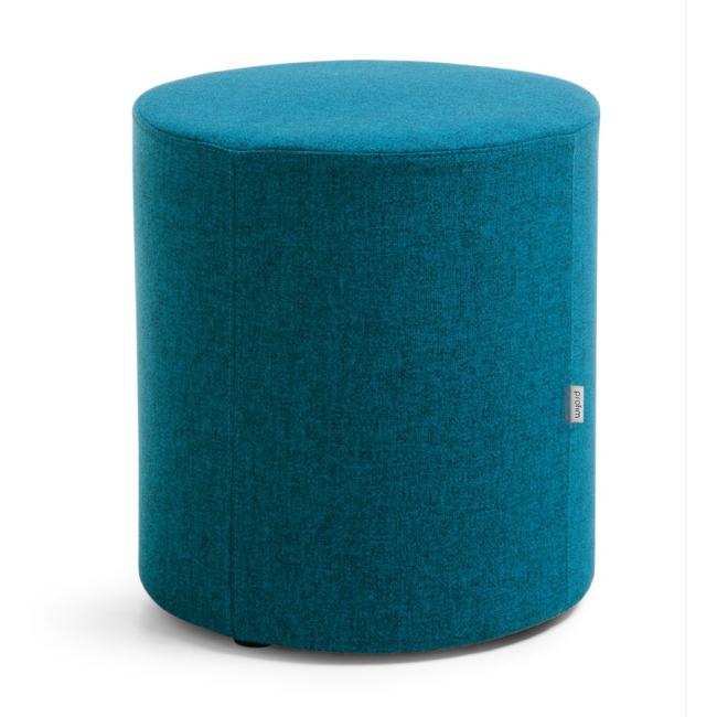 Hocker Vancouver Oto, zylinderförmig, L 41 x H 45 cm, Stoff Next NX-15, blau