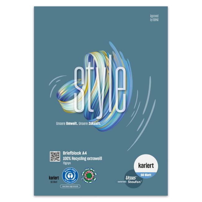 Notizblock Format Werk Ursus Grün A4 50 Blatt quadratisch