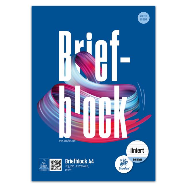 [FW742010] Format Werk Ursus Notizblock A4, 50 Blatt liniert, 70 g