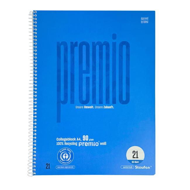 [FW835021] Werk Ursus Notizbuch im College-Format, A4, 80 Blatt, liniert, 90 g/m²