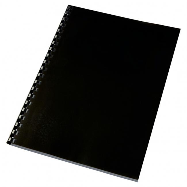 GBC Hochglanz A4 schwarze Ringbuch-Kartonumschläge