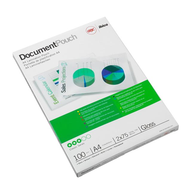 GBC A4 2X75 Mikro-Laminierfolien (100)