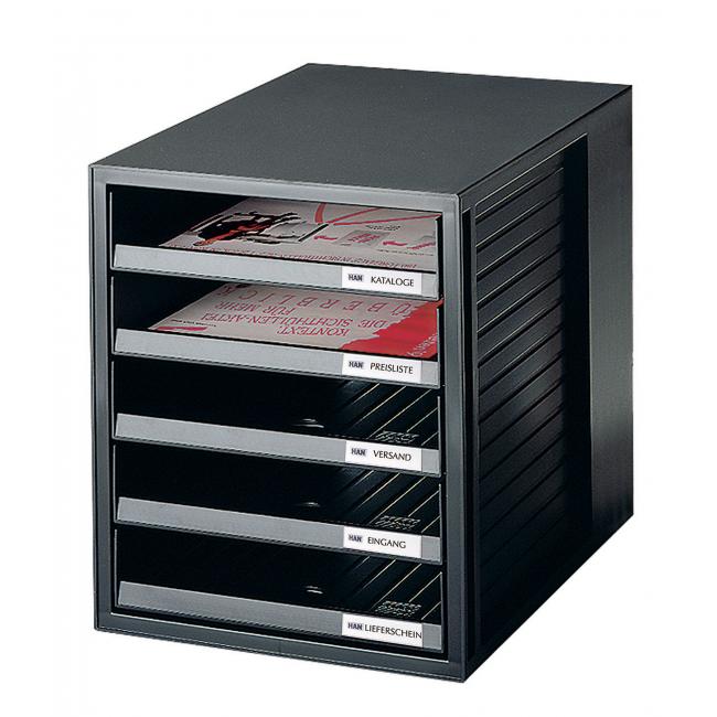 Schubladenschrank schwarz