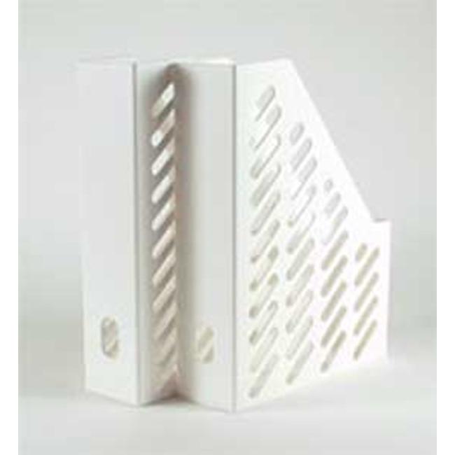 Zeitschriftenständer KLASSIK weiß 2 Stück