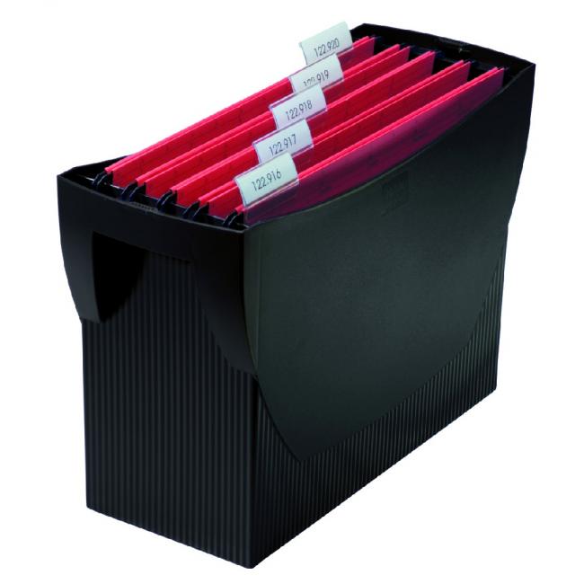 [HA190013] Tragbare Hängeverpackungsbox HAN SWING ohne Deckel, schwarz