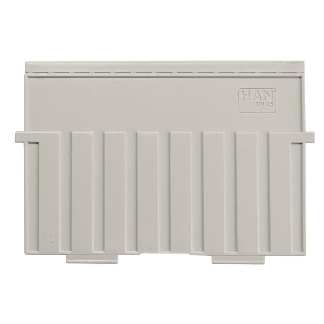 [HA902511] Kunststoff-Trennwände A5 für Aktenschränke HAN 955 grau 5 Stück