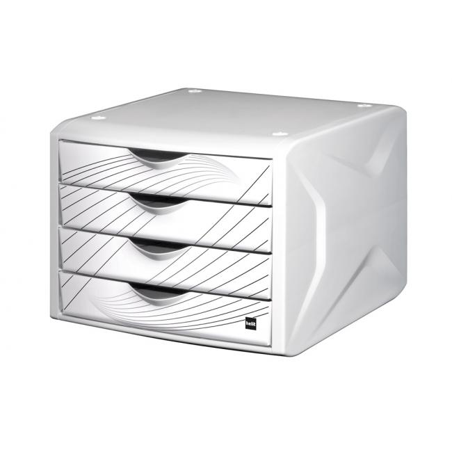 [HE129505] Schubladenbox Chamäleonweiß Queen