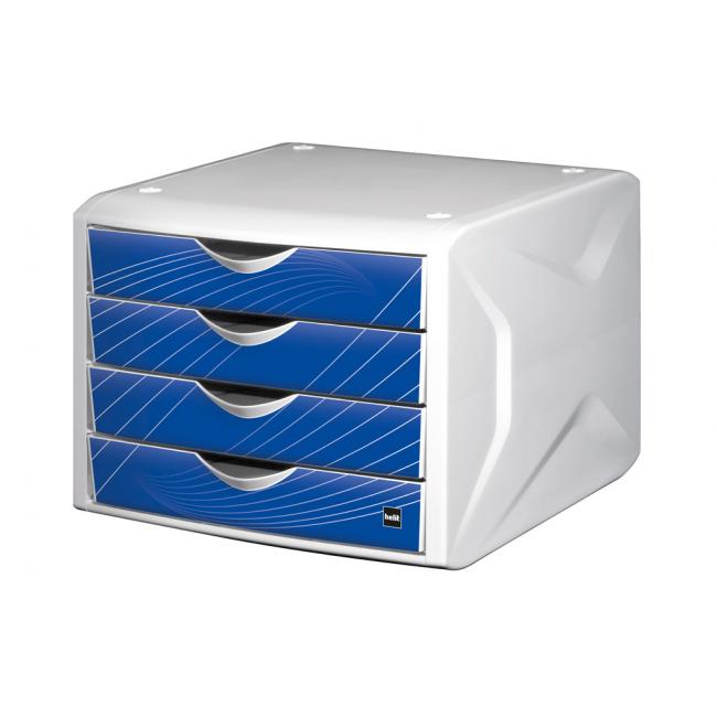 [HE129534] Schubladenbox Chamäleonblauer Ritter