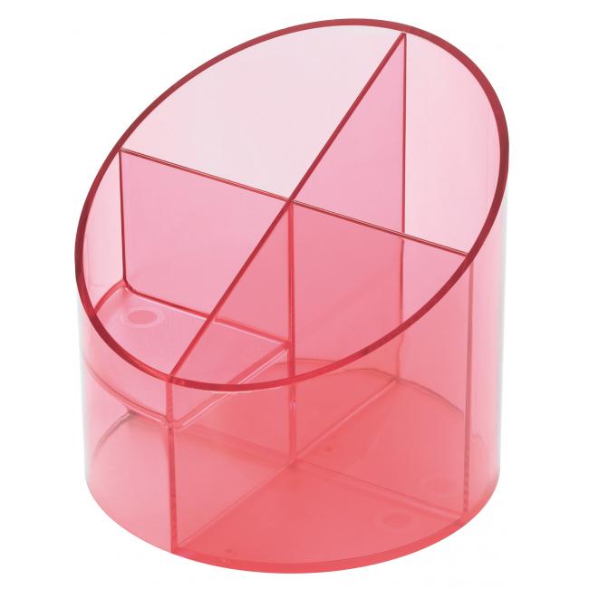 [HE390220] Stifthalter Economy transparent rot