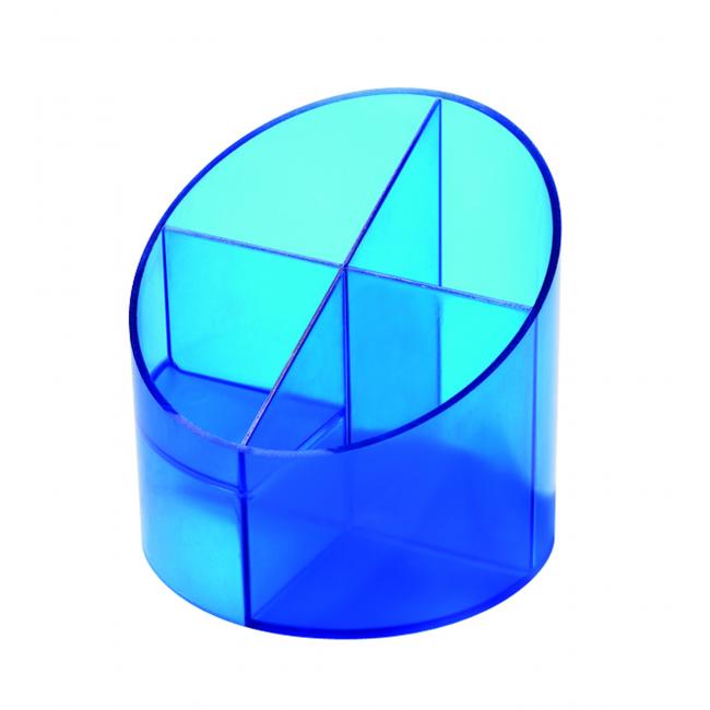 [HE390230] Stifthalter Economy transparent blau