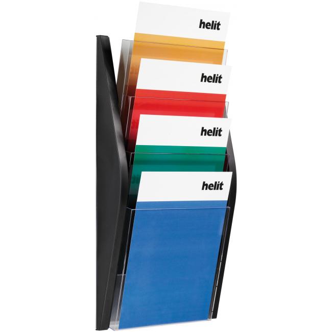 Präsentationsständer Helit 4xA4 schwarz