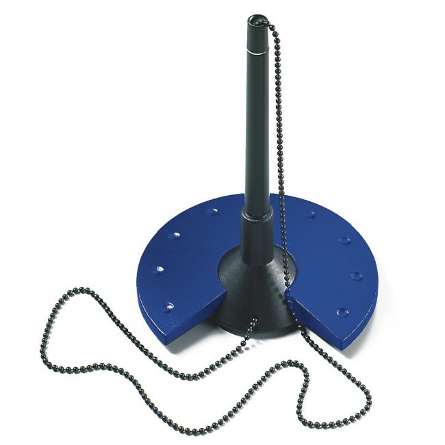 Stift mit rundem schwarz/blauem Ständer