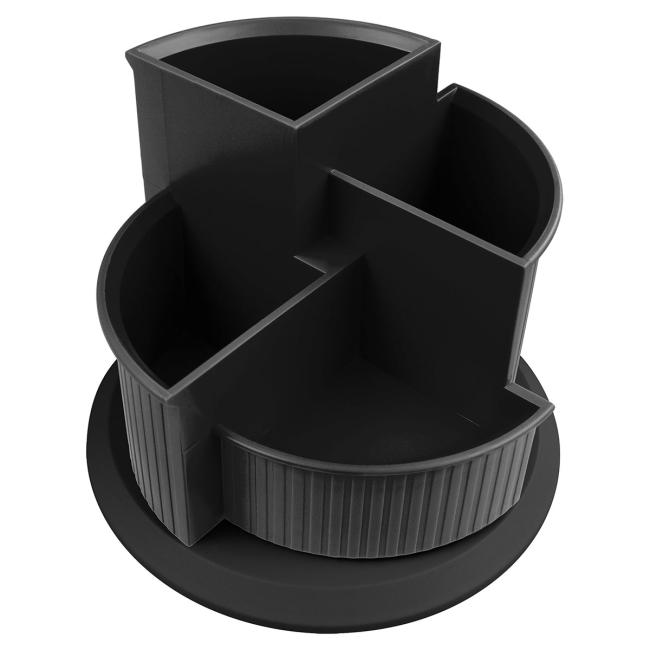 Helit Linear drehbarer vierteiliger Ständer schwarz