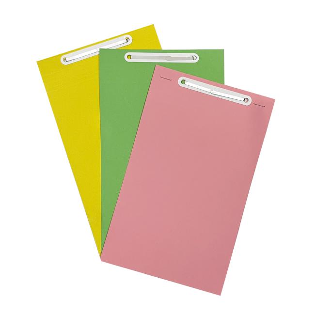 [HI010100] Schnellbinder ohne Hängefunktion, A5-Karton, verschiedene Farben, 100 Stück