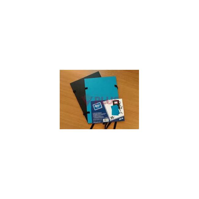 [HI017000] A5 HIT OFFICE Aktenordner, einseitig, schwarz/blau lackiert