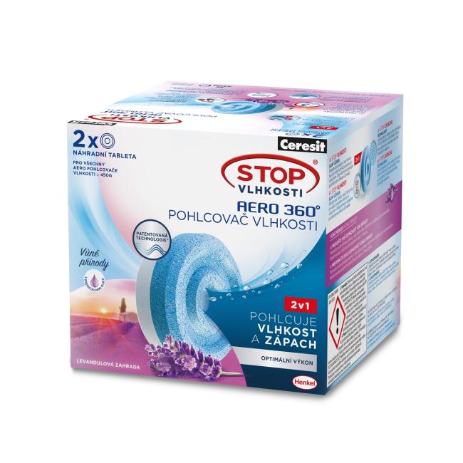 [HK111228] Ceresit Feuchtigkeitsstopp – 2 Tabletten AERO Lavendel 2 x 450 g