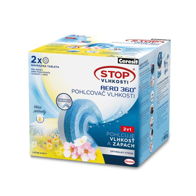 [HK629455] Ceresit Feuchtigkeitsstopp – 2 Tabletten AERO Wiesenblumen 2 x 450 g