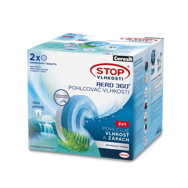 Ceresit Stop Feuchtigkeit – 2 Tabletten AERO Wasserfall-Frische 2 x 450 g