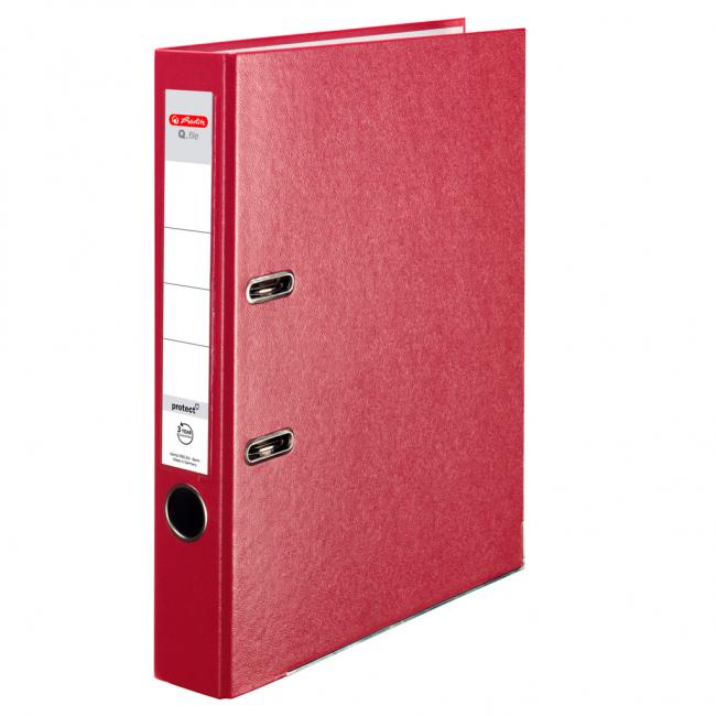 [HL001520] Aktenordner Herlitz Q.file 5cm weinrot