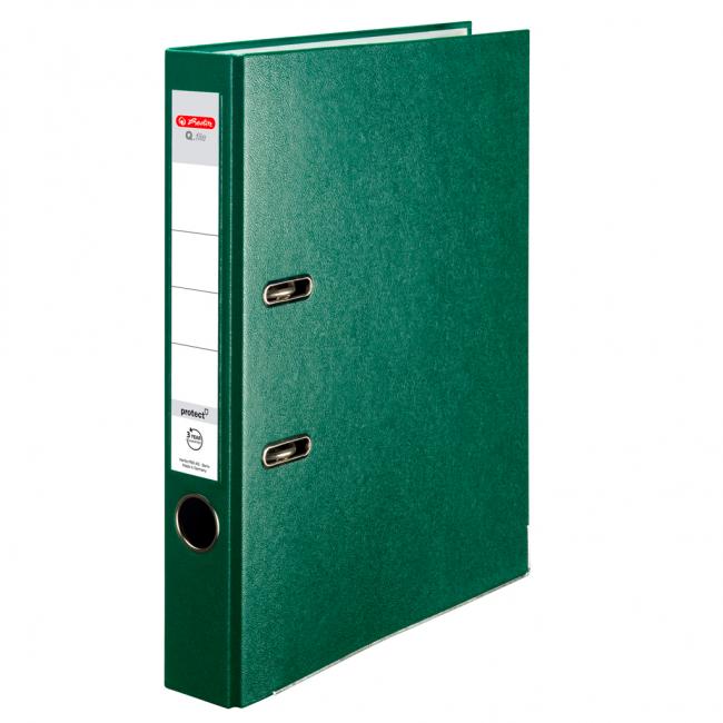 [HL001540] Hebelordner Herlitz Q.file 5cm grün