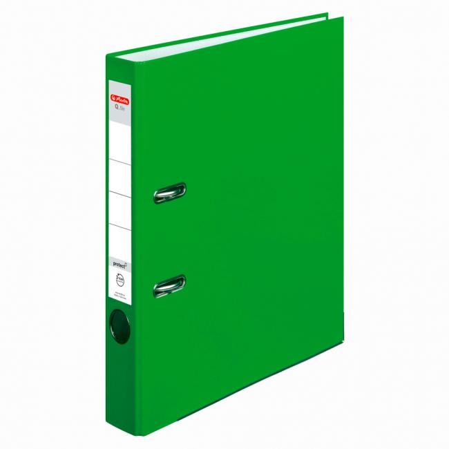 [HL001545] Hebelordner Herlitz Q.file 5cm hellgrün