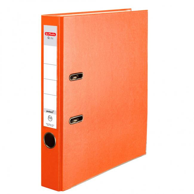Aktenordner Herlitz Q.file 5cm orange