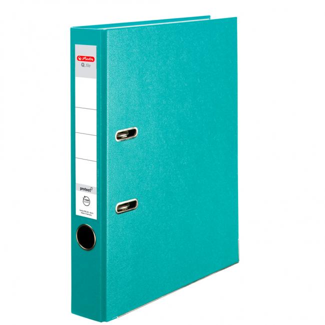 [HL001560] Aktenordner Herlitz Q.file 5cm türkis